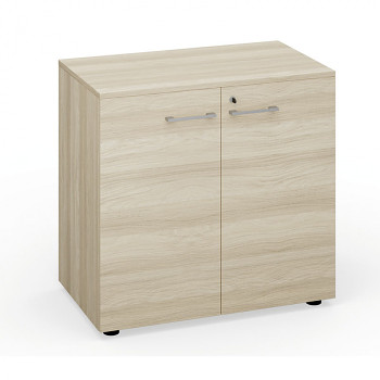 Kancelářská skříň  740x 800x420 mm, dveře křídlové, dub přírodní, PRIMO