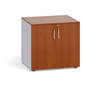 Kancelářská skříň  738x 800x640 mm, šedá/třešeň, PRIMO