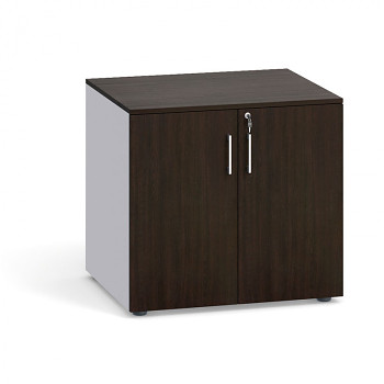 Kancelářská skříň  738x 800x640 mm, šedá/wenge, PRIMO