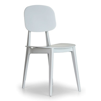 Plastová jídelní židle SIMPLY, bílá