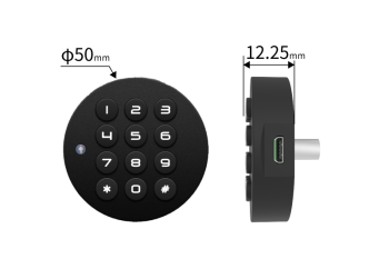 Kódový zámek se čtečkou RFID karet F029R, hliník, černý