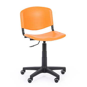Pracovní židle ISO, otočná, oranžová