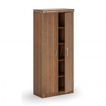 Kancelářská skříň ARRISTO LUX, 800 x 400 x 1836 mm, ořech